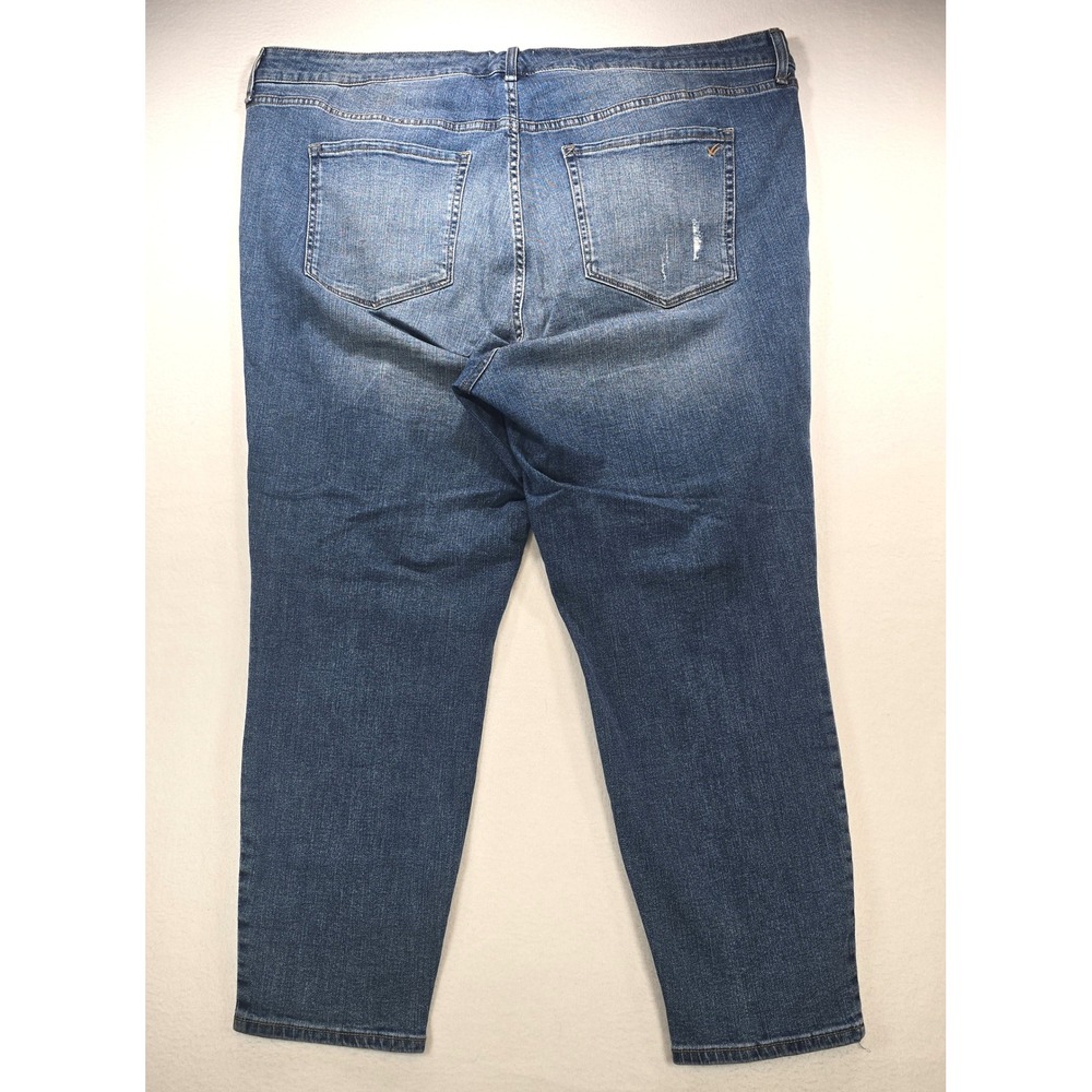 William Rast Women 22W Ankle Skinny Jeans Distressed Medium Wash Denim Plus Size - Picture 2 of 11